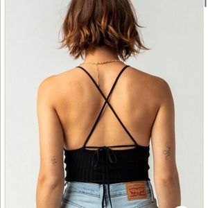 Women’s black bodysuit